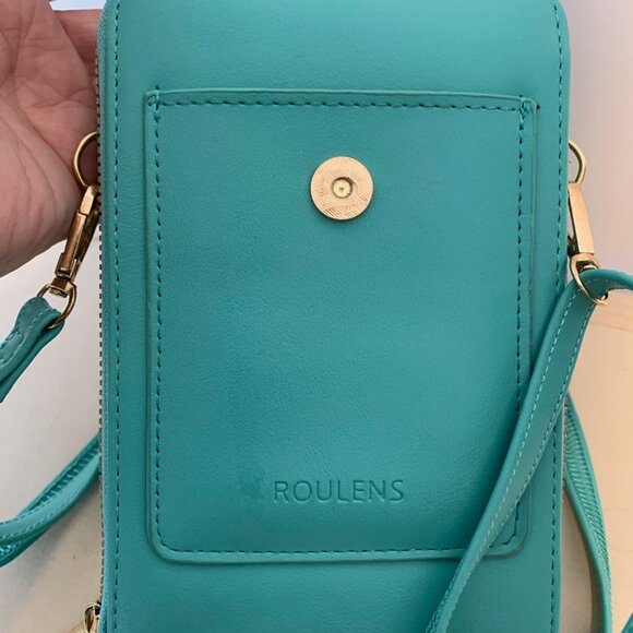 🐱 5 for $10.  Roulens Turquoise Shoulder Bag - Picture 4 of 9